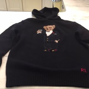 Ralph Lauren men’s teddy bear sweater size large.